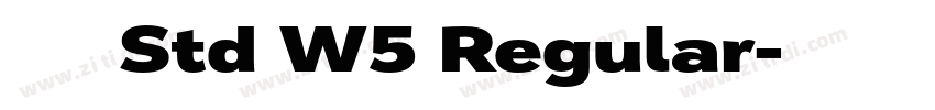 華康儷黑 Std W5 Regular字体转换